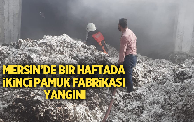 Mersin Tarsus’ta Bir Hafta İçerisinde İkinci Çırçır Fabrikası Yangını