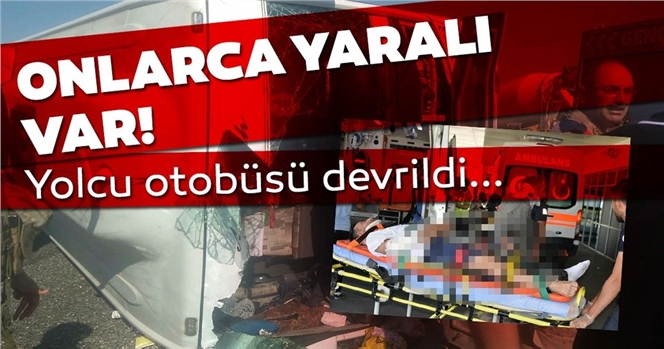 Bingöl'de Yolcu Taşıyan Otobüs Devrildi... Çok Sayıda Yaralı Var!