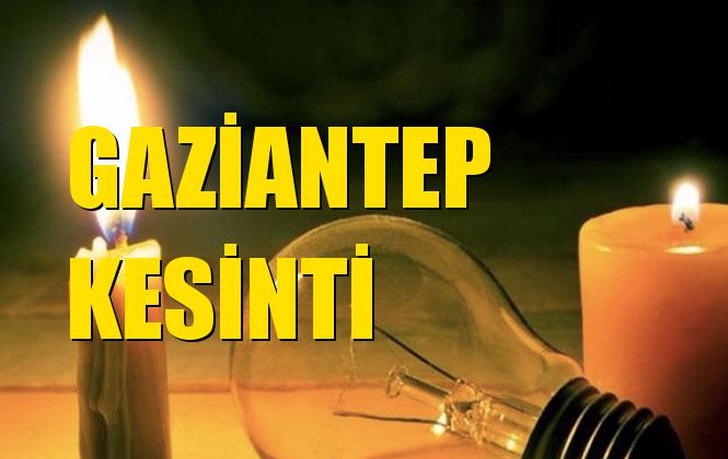 Gaziantep Elektrik Kesintisi 17 Ekim Perşembe