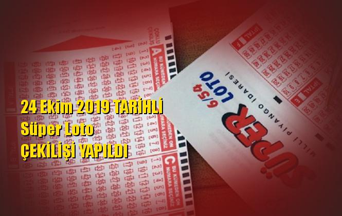 Süper Loto Sonuçları 24 Ekim 2019 Tarihli Kazandıran Sayılar