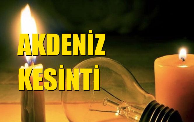 Akdeniz Elektrik Kesintisi 03 Kasım Pazar