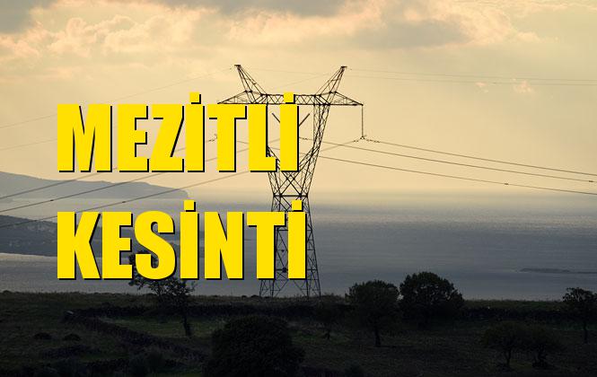 Mezitli Elektrik Kesintisi 08 Kasım Cuma