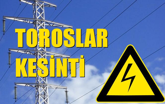 Toroslar Elektrik Kesintisi 11 Kasım Pazartesi