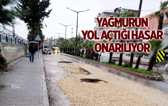 Akdeniz’de Yağmurun Verdiği Hasar Onarılıyor