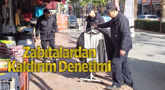 Mersin'de Kaldırım İşgali Yapan Esnaflar Uyarıldı