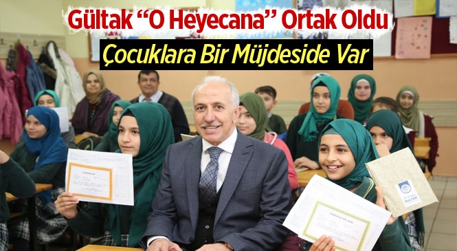 Akdeniz Belediye Başkanı Gültak, Çocukların Karne Heyecanını Paylaştı