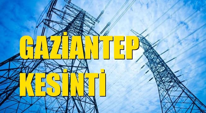 Gaziantep Elektrik Kesintisi 05 Şubat Çarşamba