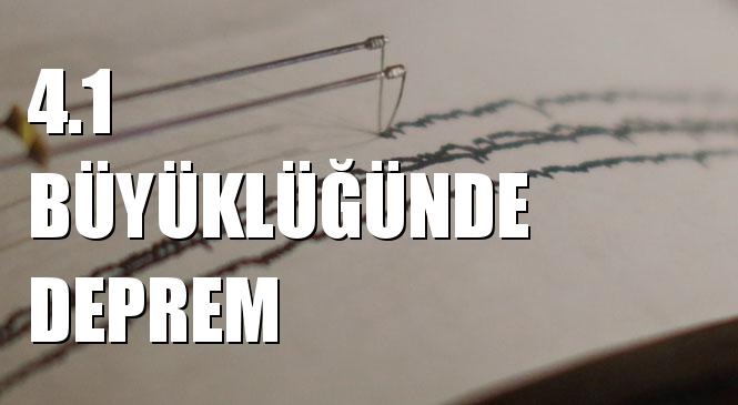 Merkez Üssü Bereketli - Balıkesir olan 4.1 Büyüklüğünde Deprem Meydana Geldi