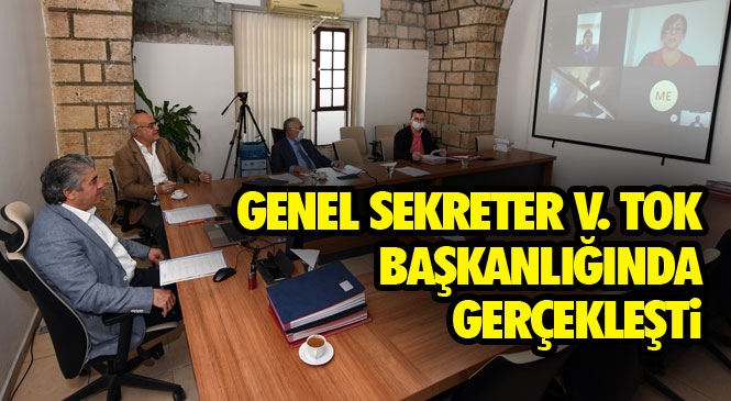 Büyükşehir Encümen Toplantısı Genel Sekreter V. Olcay Tok Başkanlığında İlk Kez Video Konferans İle Gerçekleşti