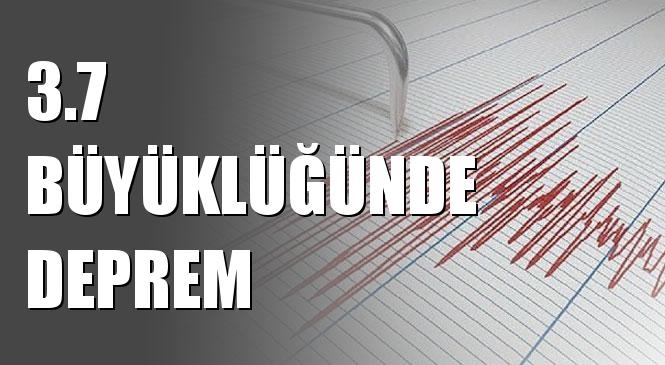 Merkez Üssü Akdeniz olan 3.7 Büyüklüğünde Deprem Meydana Geldi