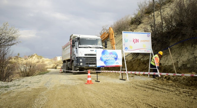 Gülnar’da İçmesuyu Çalışmaları Hız Kazandı! MESKİ Çalışmalarına Hız Kesmeden Devam Ediyor