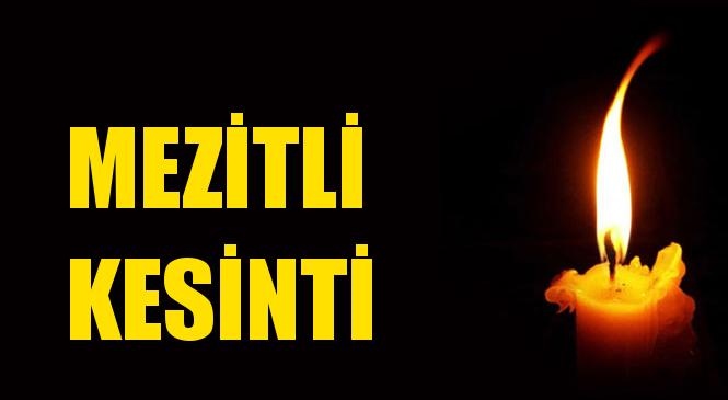 Mezitli Elektrik Kesintisi 18 Mayıs Pazartesi