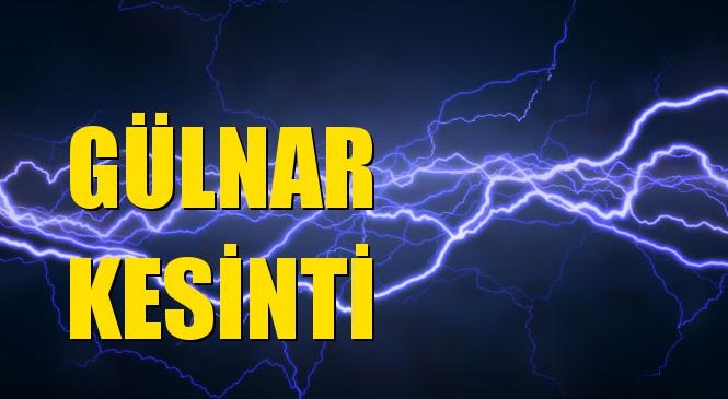 Gülnar Elektrik Kesintisi 18 Temmuz Cumartesi