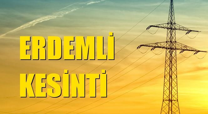 Erdemli Elektrik Kesintisi 09 Ağustos Pazar