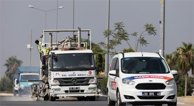 162 Bin 648 Metrekare Yol Çizgisi Çekildi