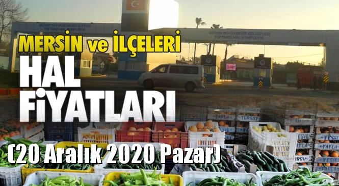 Mersin Hal Müdürlüğü Fiyat Listesi (20 Aralık 2020 Pazar)! Mersin Hal Yaş Sebze ve Meyve Hal Fiyatları