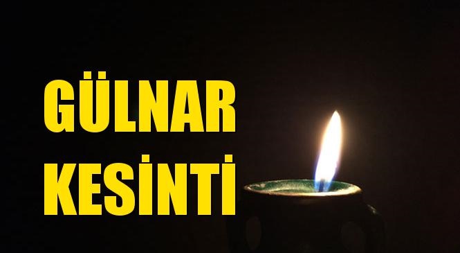 Gülnar Elektrik Kesintisi 20 Mart Cumartesi