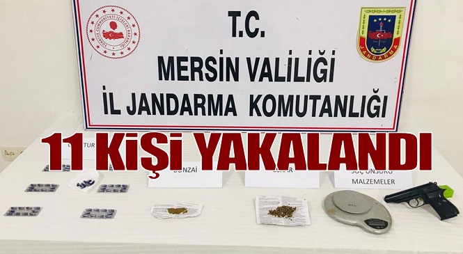 Mersin’in Dört Farklı İlçesinde Uyuşturucu Operasyonu! 11 Şüpheli Gözaltına alındı