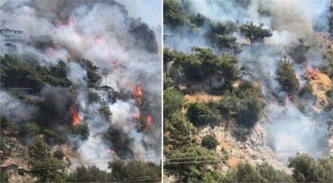 Bir Yangın Haberi de Hatay’dan Geldi! Merkez Antakya İlçesinde Yerleşim Yerlerine Yakın Noktada Yangın Çıktı