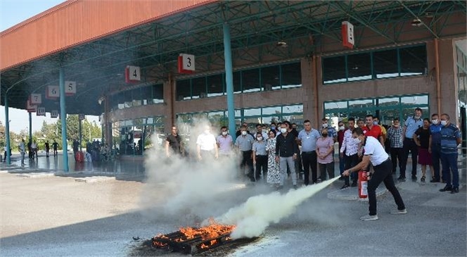 Büyükşehir’e Bağlı TAŞTİ’de Personel Yangın Konusunda Bilgilendirildi