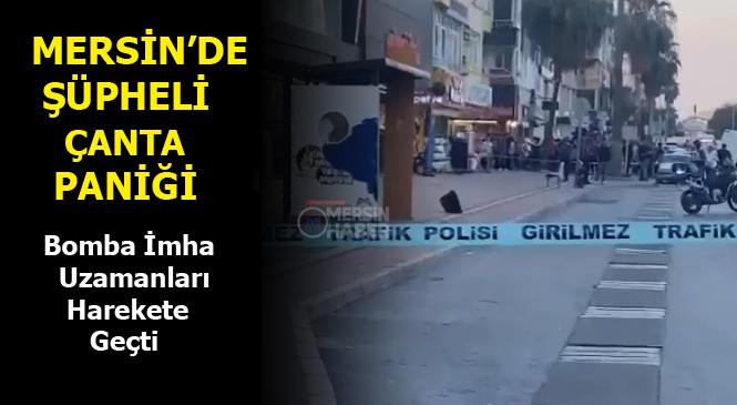 Şüpheli Çanta Panik Yarattı, Bölgeye Bomba İmha Uzmanları Sevk Edildi