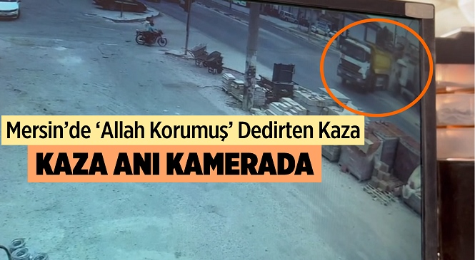 Tarsus'ta Eski Ankara Yolu İle Mimar Sinan Bulvarı’nın Kesiştiği Kavşakta Yaşanan Kazada Tır Şoförü Hafif Şekilde Yaralandı