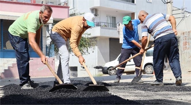 TOROSLAR’DA YOL YENİLEME ÇALIŞMALARI SÜRÜYOR