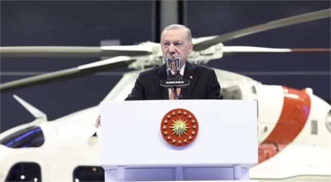 ERDOĞAN, T625 GÖKBEY HELİKOPTER TESLİMAT TÖRENİNE KATILDI