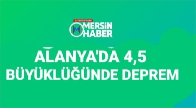 Antalya Gazipaşa Açıklarında Denizde 4.8 Büyüklünde Deprem