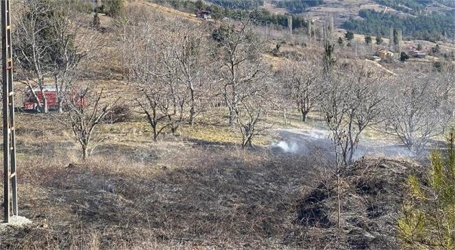 Çamlıyayla Sebil Mahallesi’nde Yangın Kontrol Altına Alındı